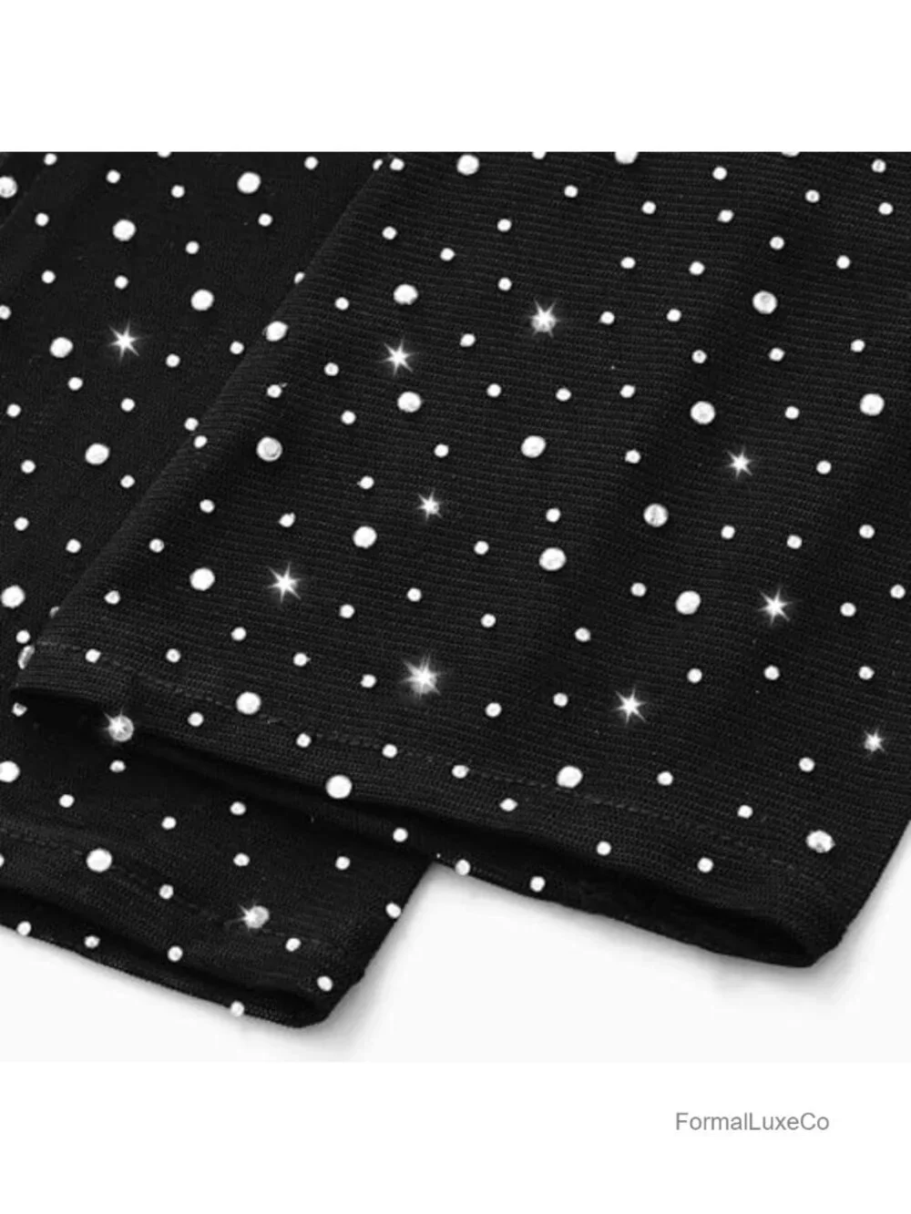 Long Rhinestone Tulle Sheer Sparkly Elbow Length Gloves for Opera Party